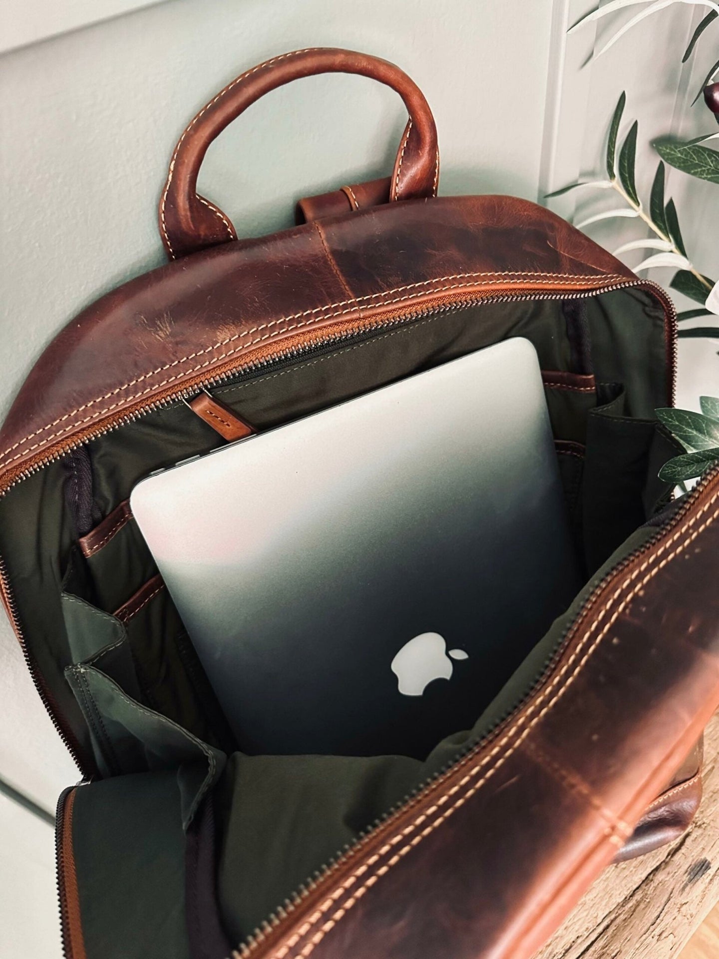 Rygsæk Brown leather - VIAMAJA.DK