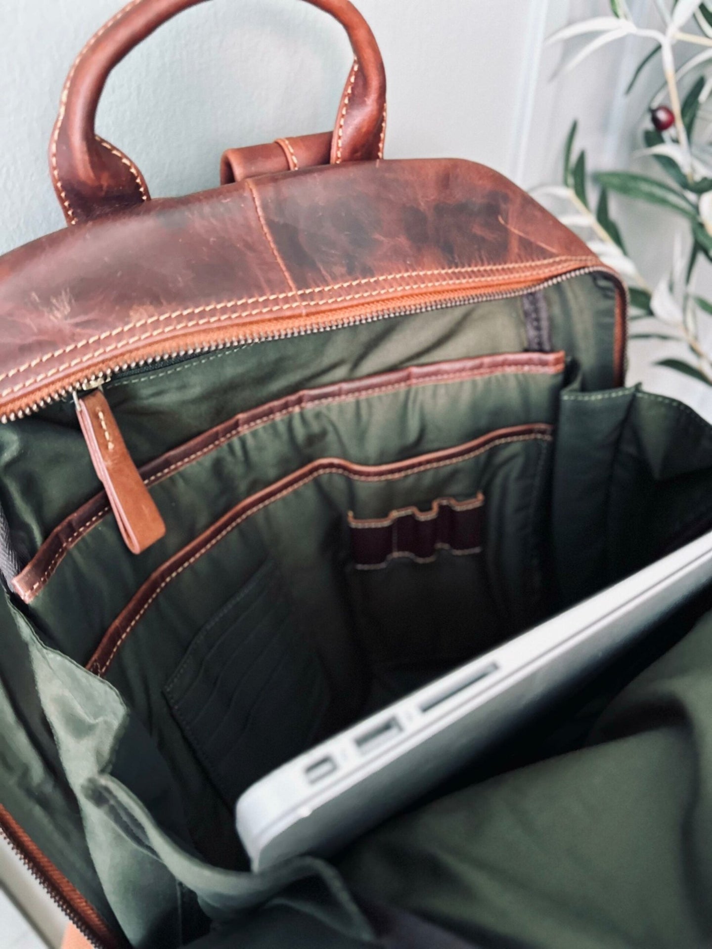 Rygsæk Brown leather - VIAMAJA.DK