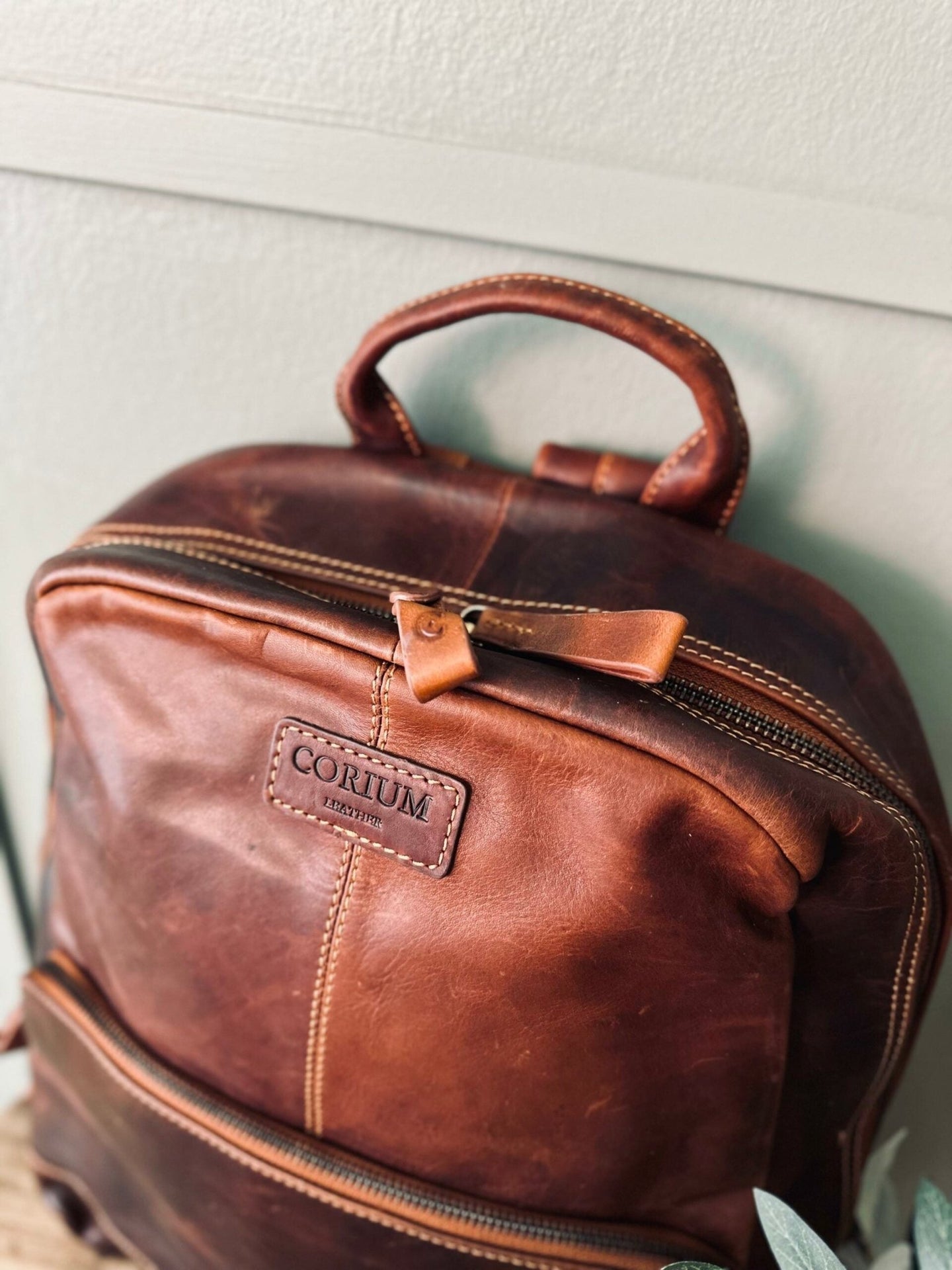 Rygsæk Brown leather - VIAMAJA.DK