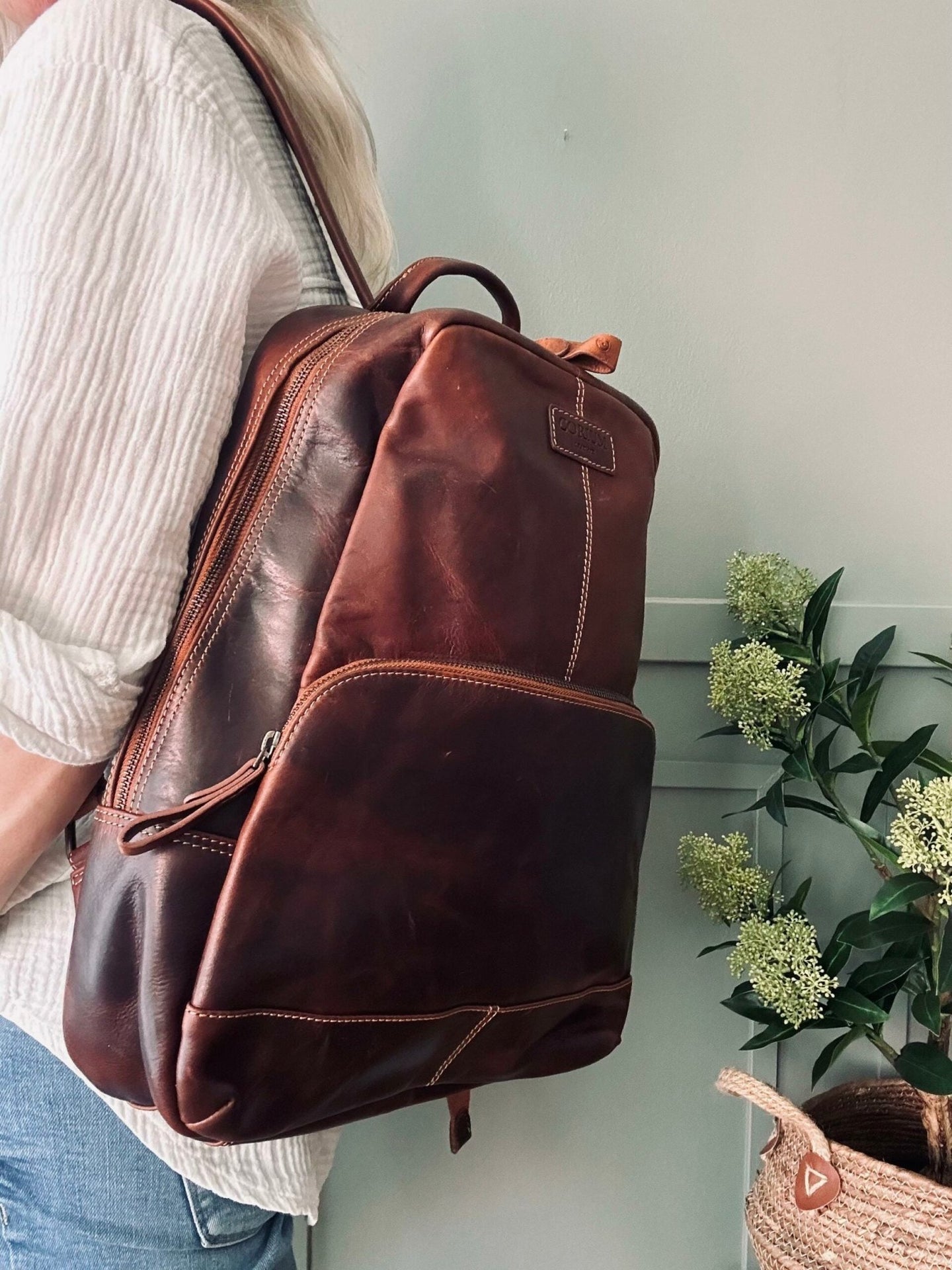 Rygsæk Brown leather - VIAMAJA.DK