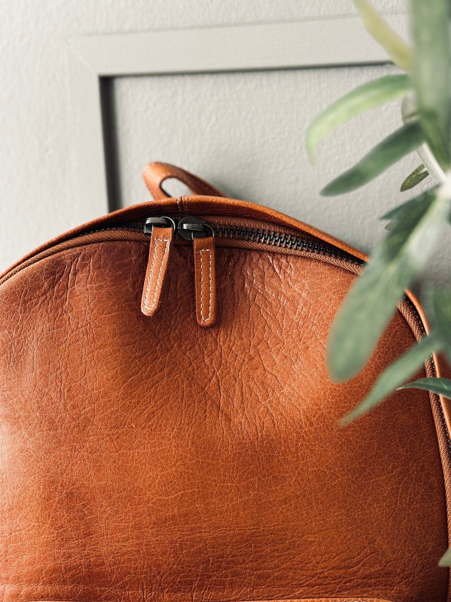 Rygsæk Cognac leather - VIAMAJA.DK