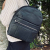 Ryggsäck Daily - Black leather