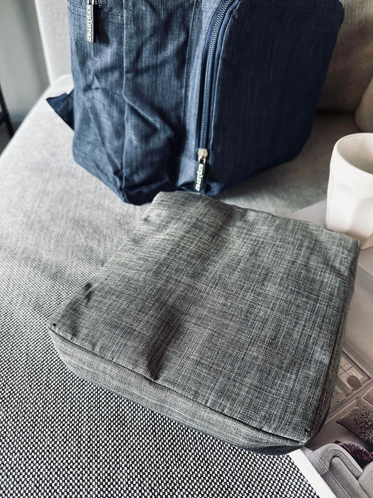 Rygsæk - Grå nylon foldbar - VIAMAJA.DK