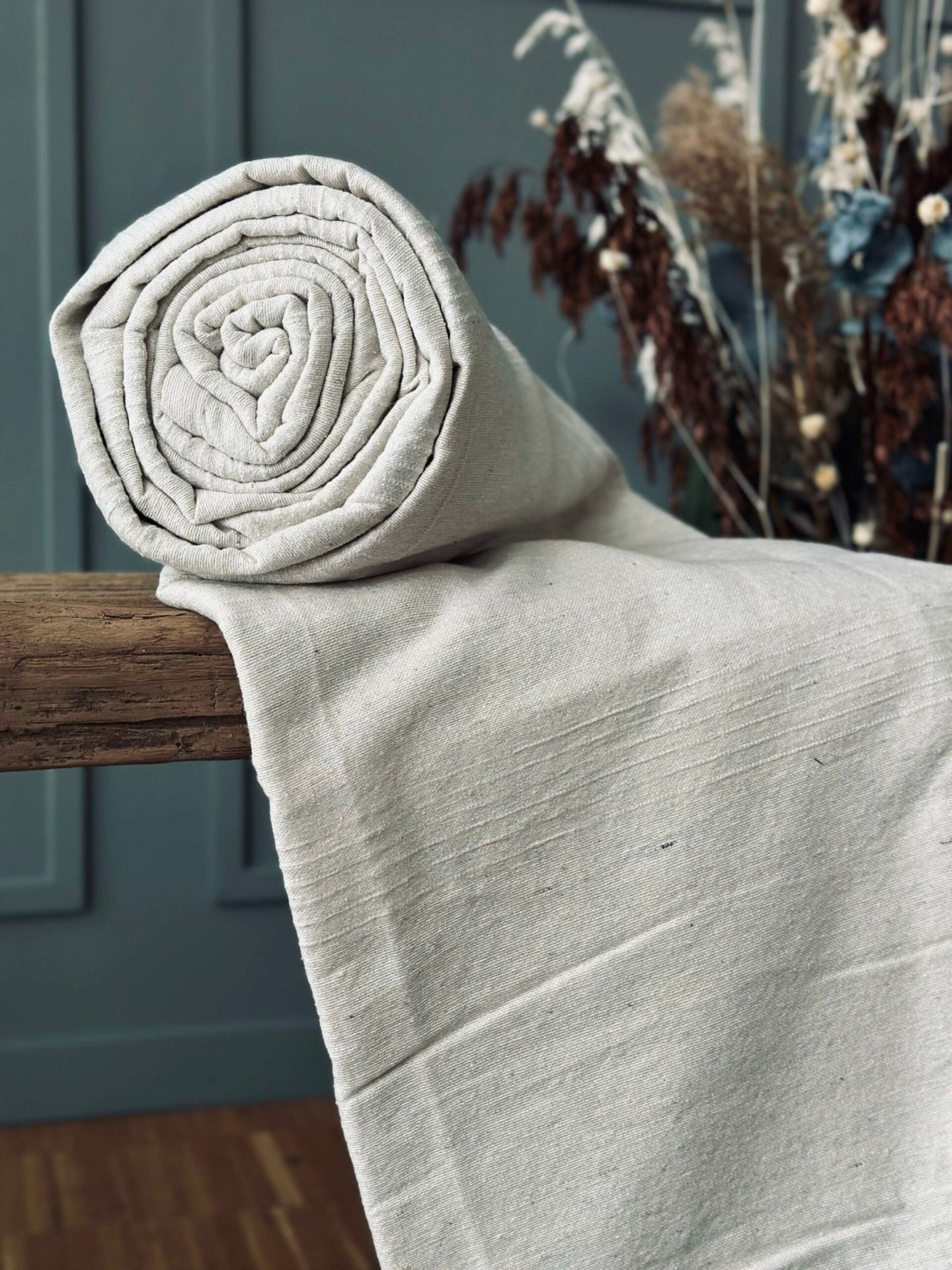 Sengetæppe Natur 220 x 240 - VIAMAJA.DK