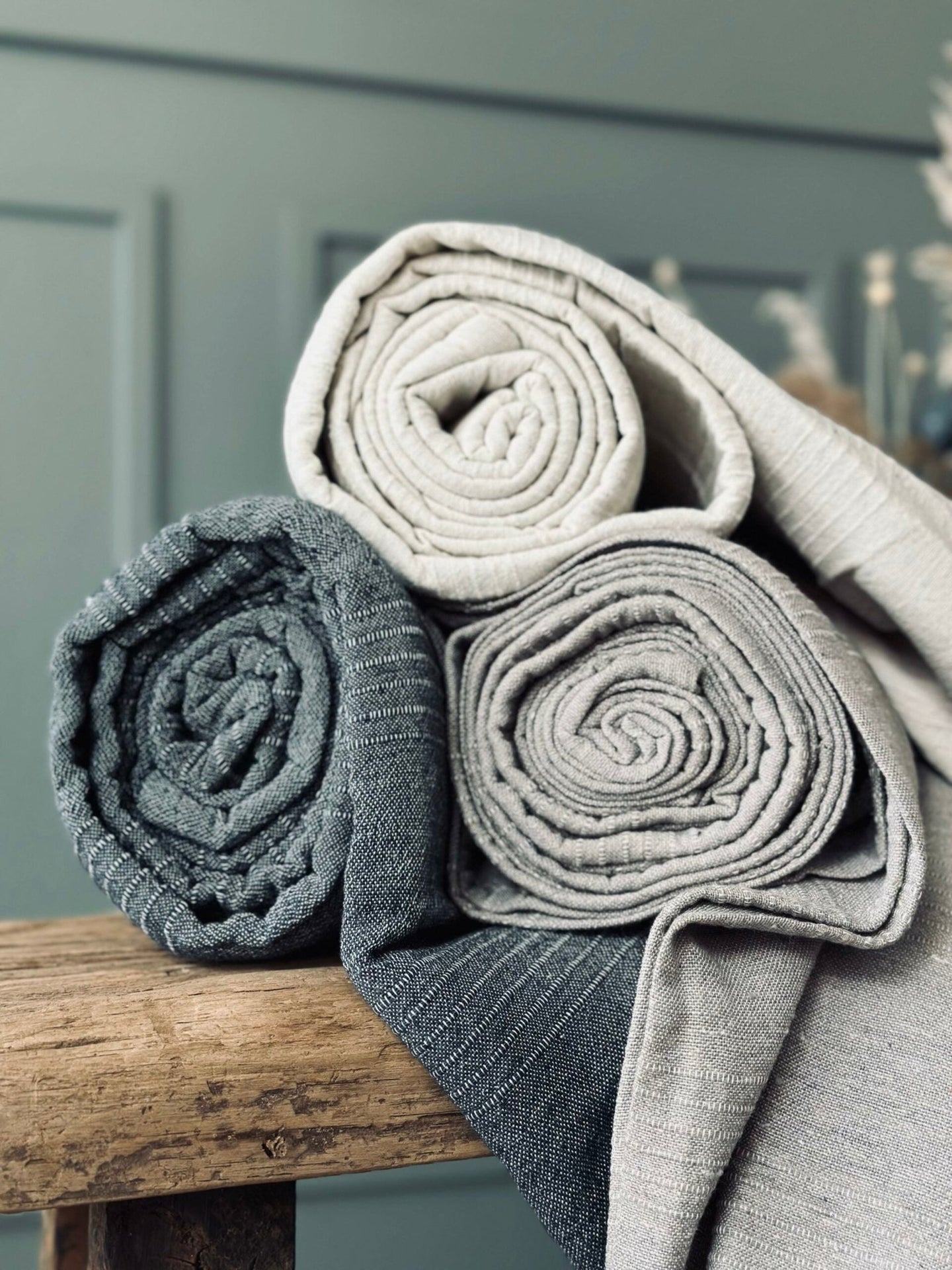 Sengetæppe Natur 240 x 260 - VIAMAJA.DK