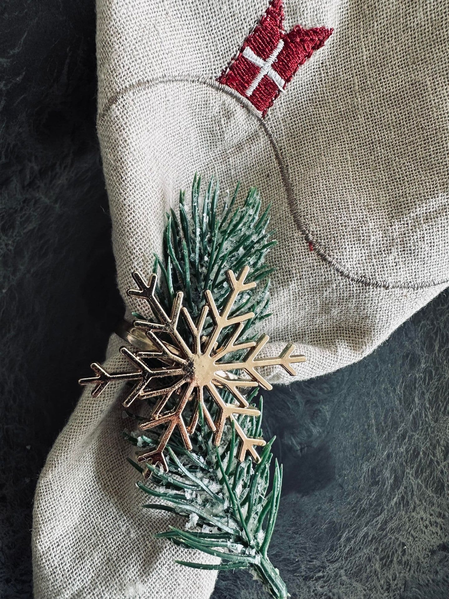 Servietringe Guld mix - Sæt med 4 stk - VIAMAJA.DK