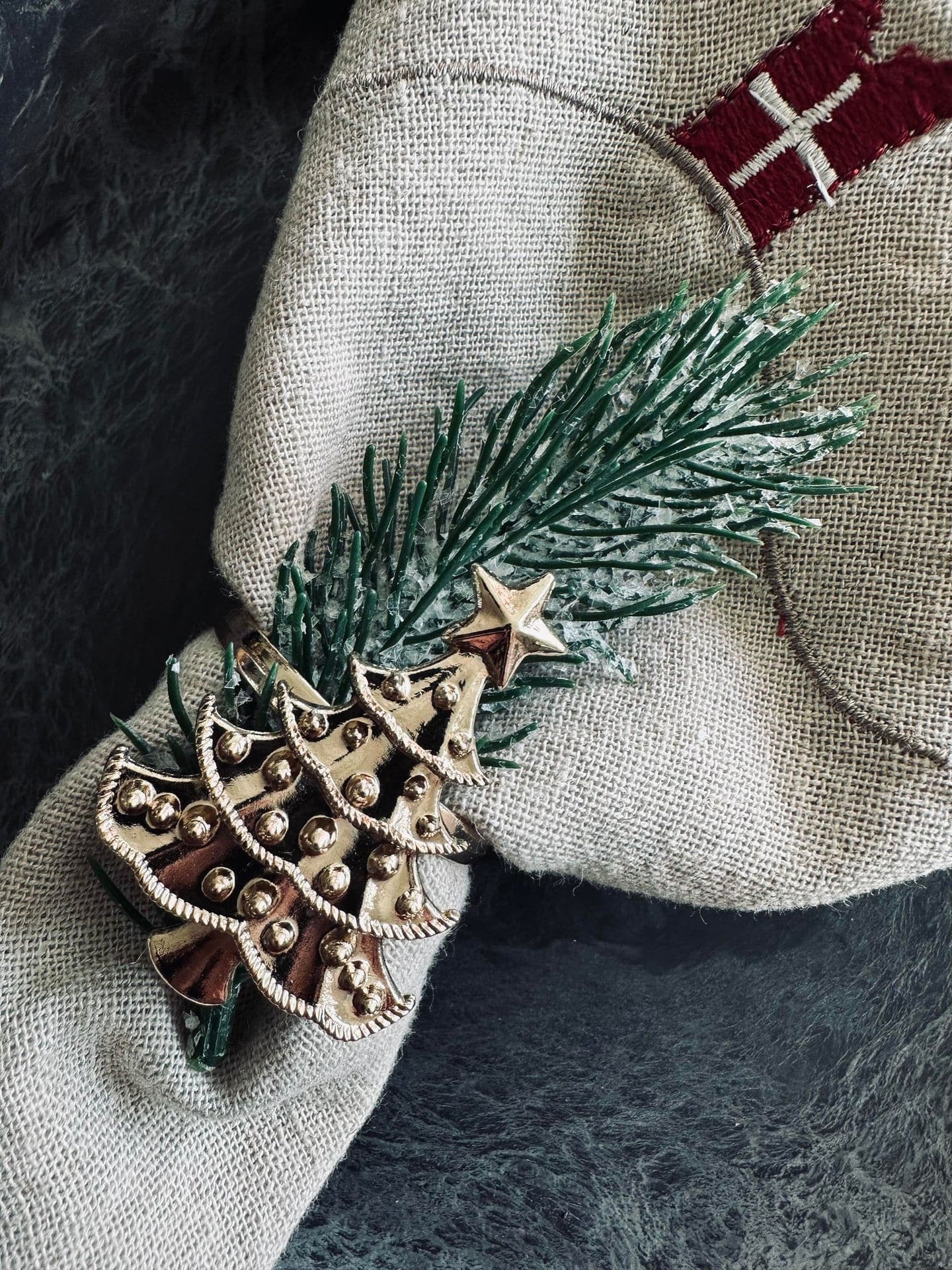 Servietringe Guld mix - Sæt med 4 stk - VIAMAJA.DK