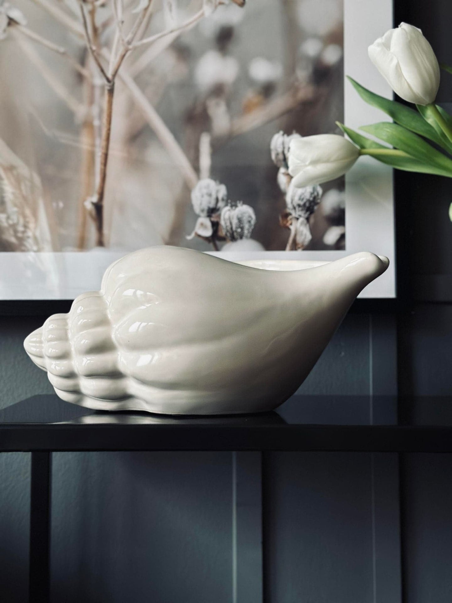 Shell Keramik 13×26 cm big - VIAMAJA.DK