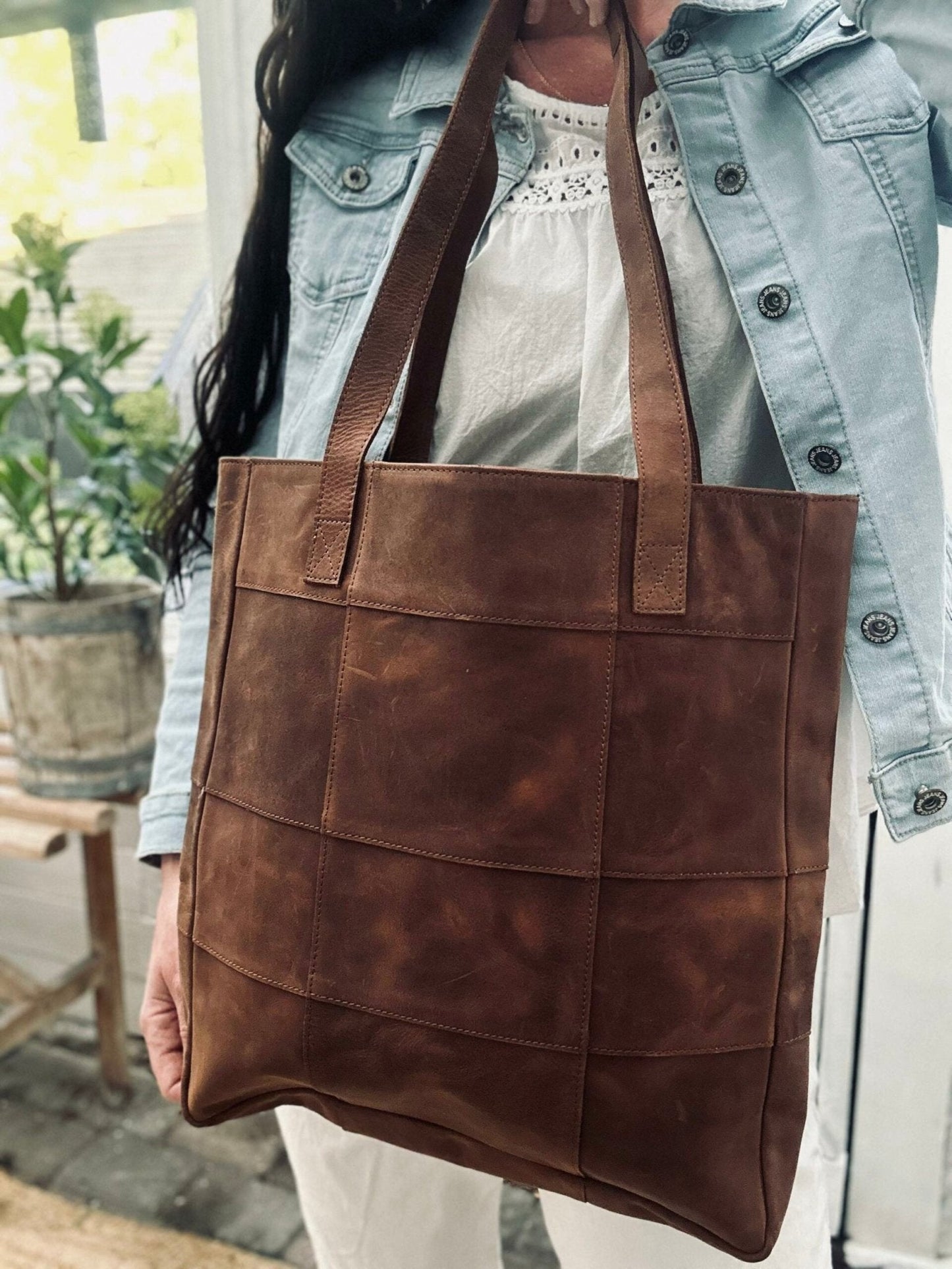 Shopper Alma - Dark Cognac - VIAMAJA.DK