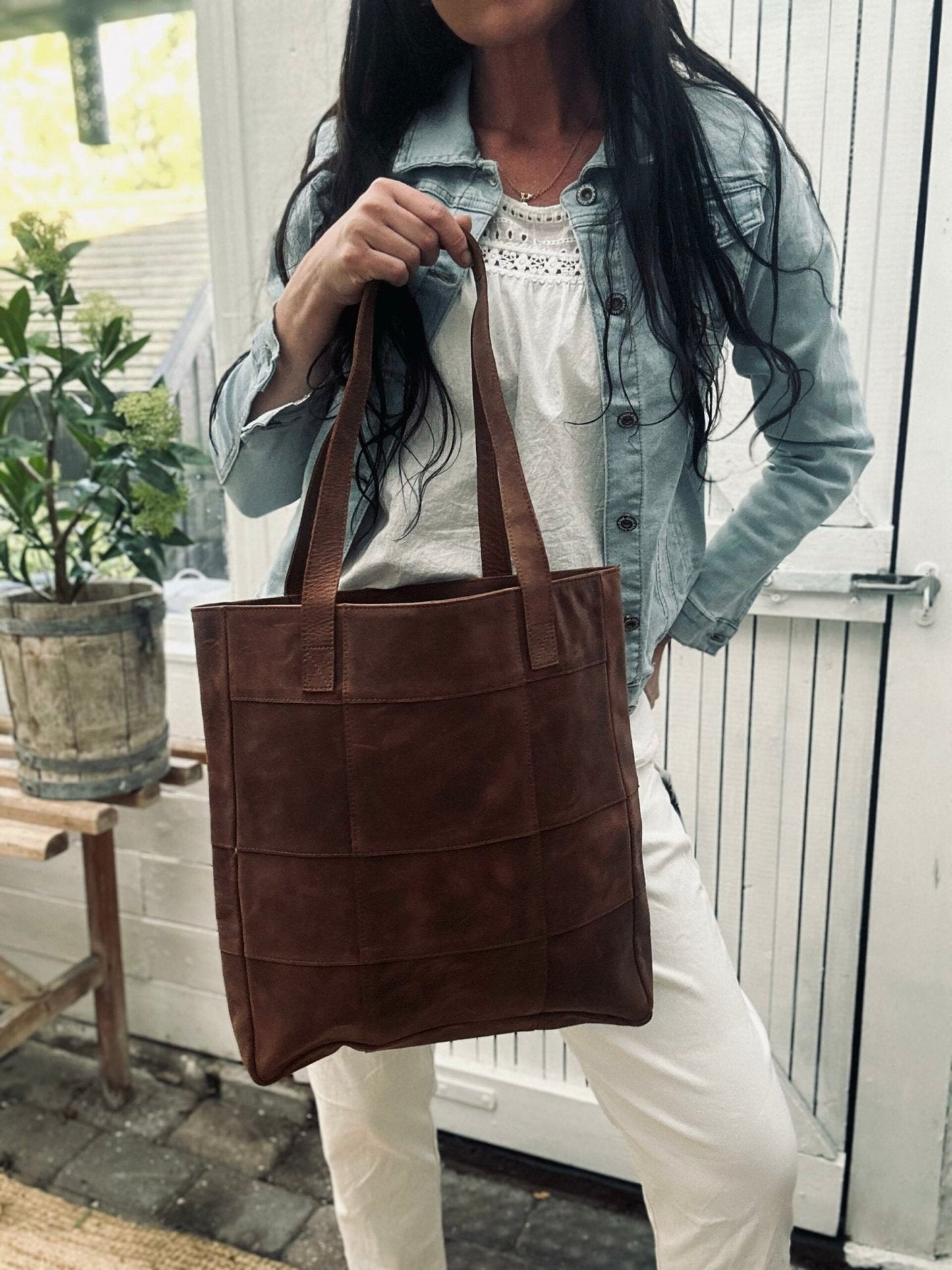 Shopper Alma - Dark Cognac - VIAMAJA.DK