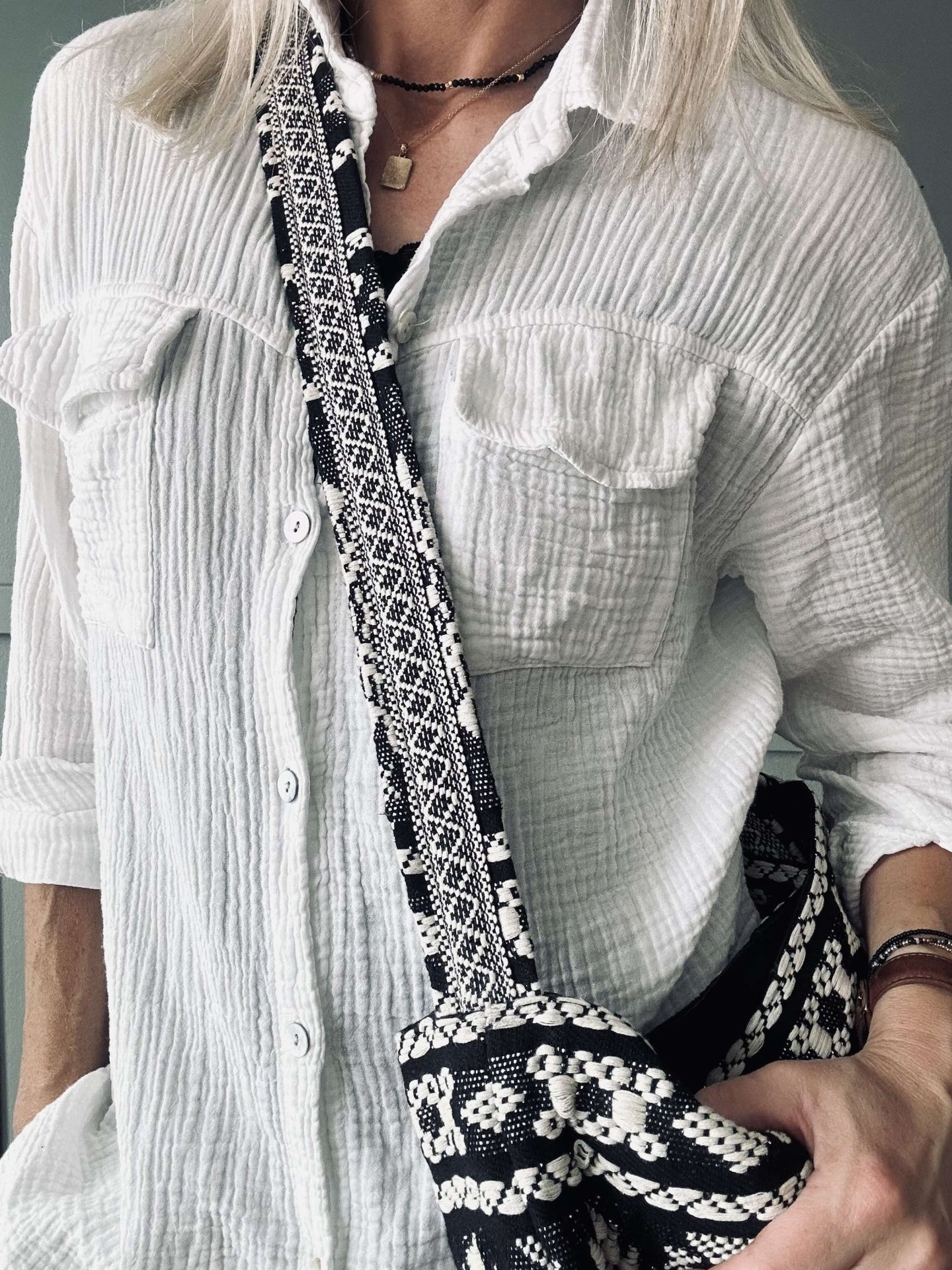 Shopper Black boheme – Perfekt til yoga - VIAMAJA.DK