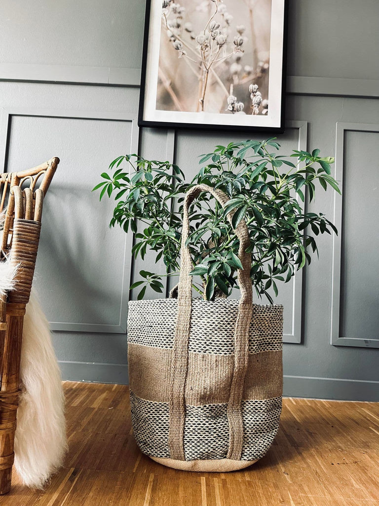 Shopper i kraftig Jute - Beige - VIAMAJA.DK