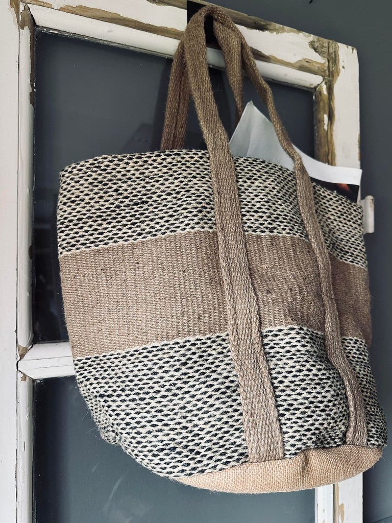 Shopper i kraftig Jute - Beige - VIAMAJA.DK