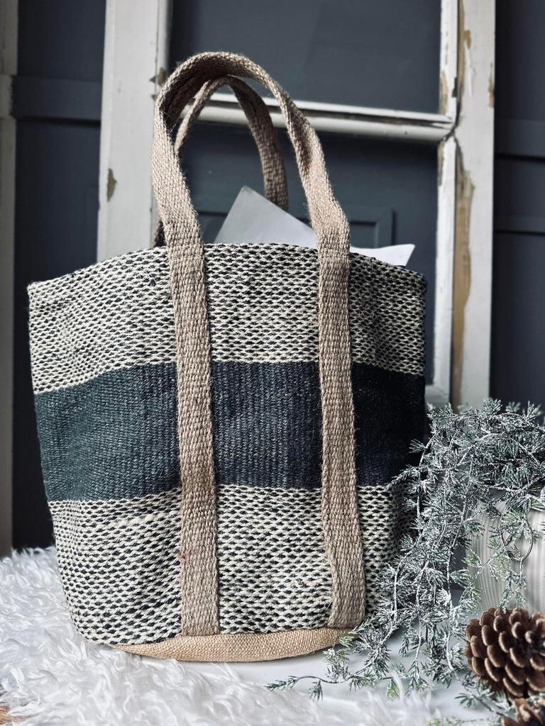 Shopper i kraftig Jute - Natur - VIAMAJA.DK