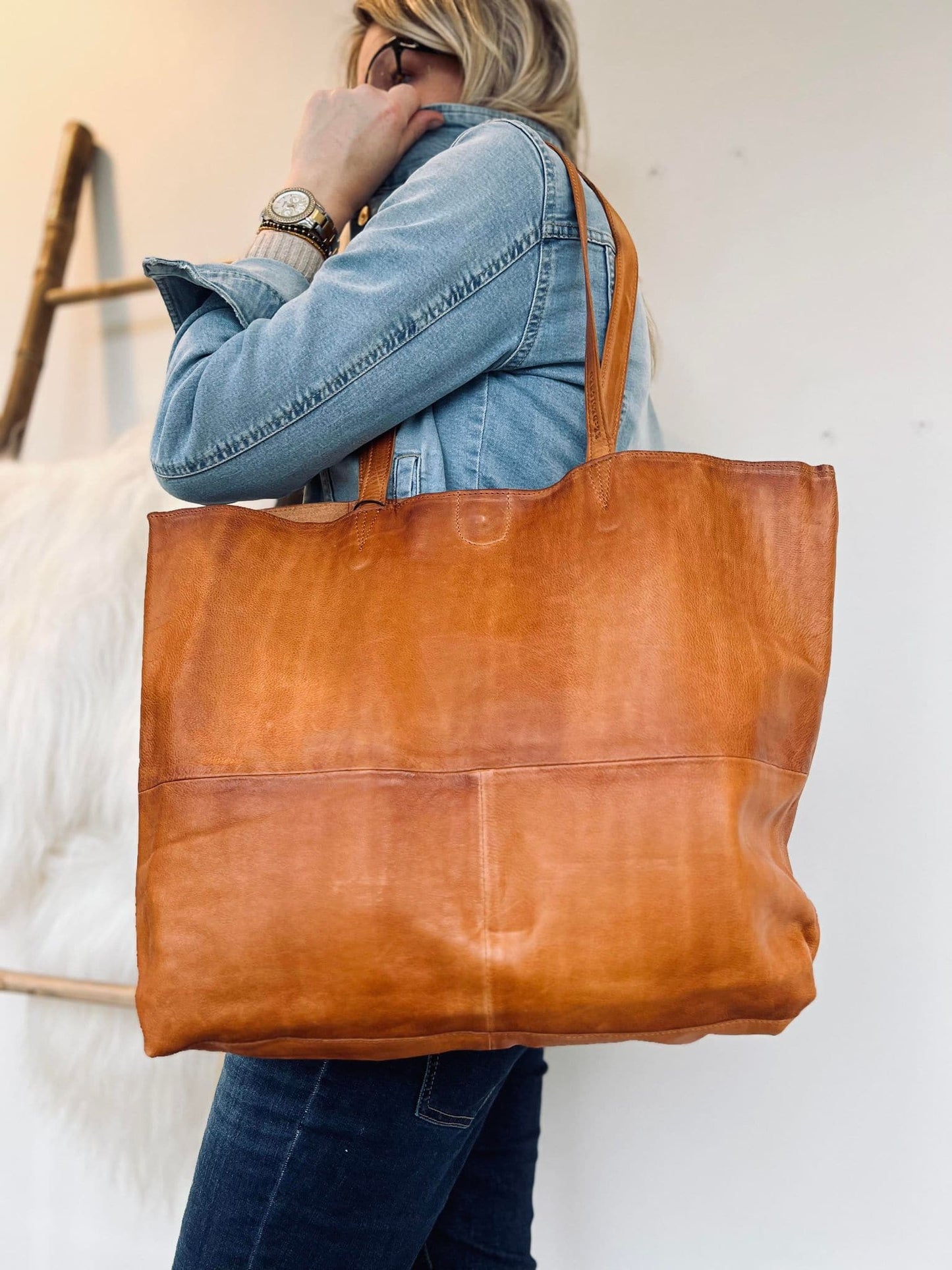 Shopper - JUDITH Cognac - VIAMAJA.DK