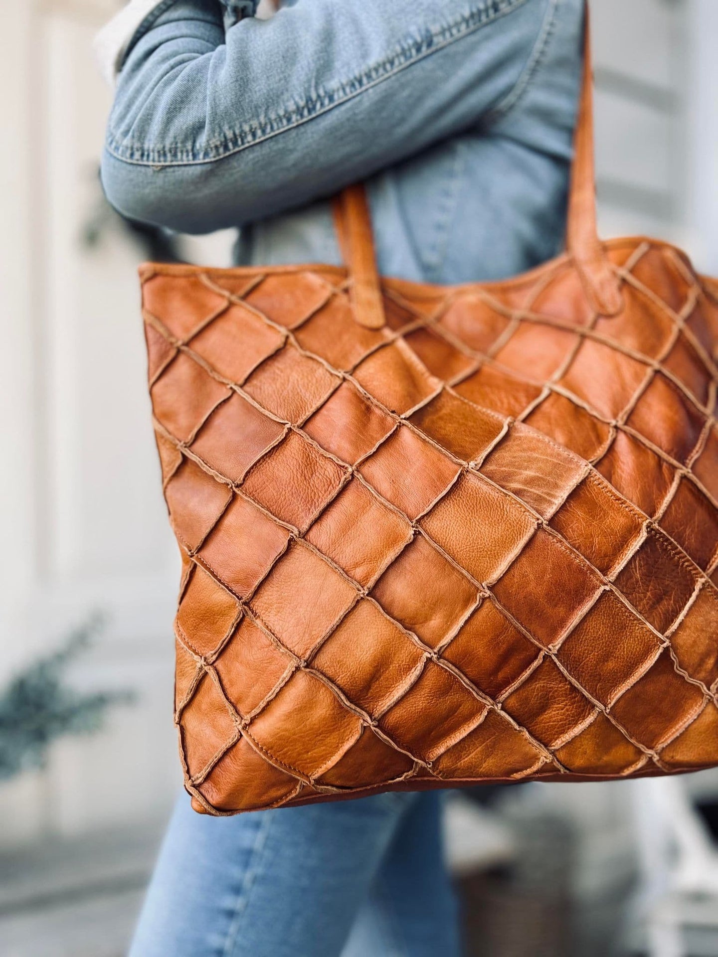 Shopper RECYCLING Cognac - VIAMAJA.DK