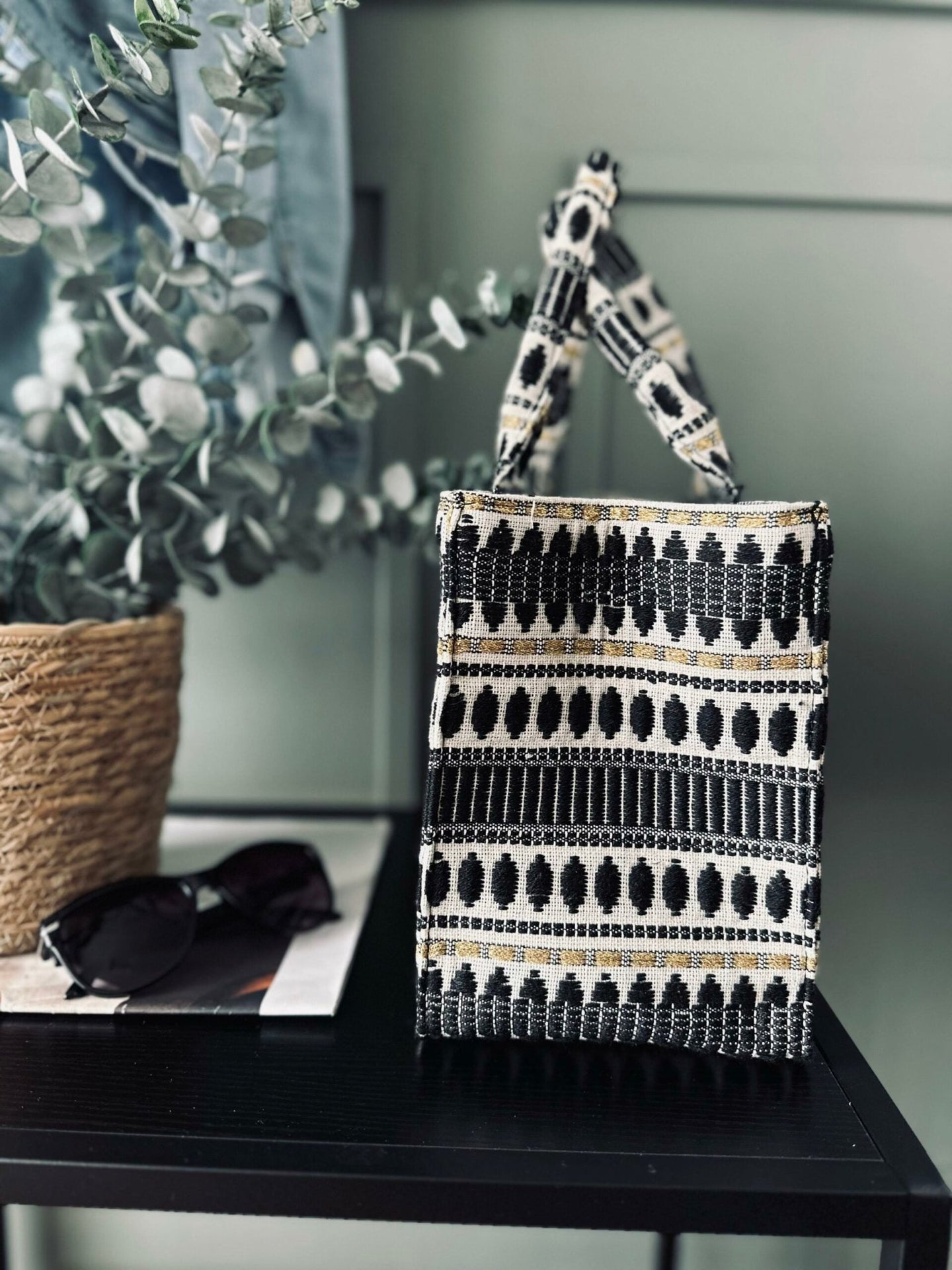 Shopper Summer deluxe – Black - VIAMAJA.DK
