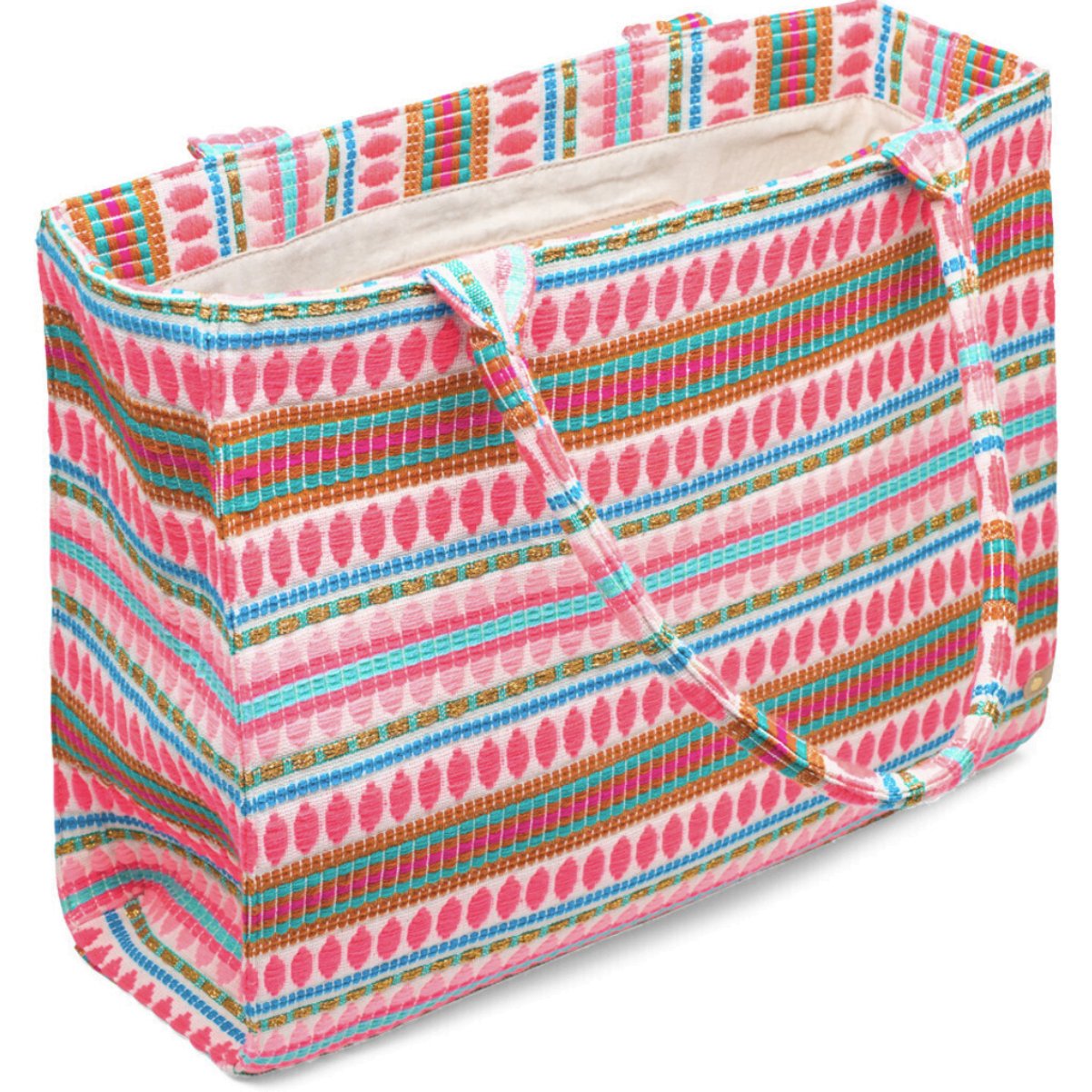 Shopper Summer pink / gold - VIAMAJA.DK