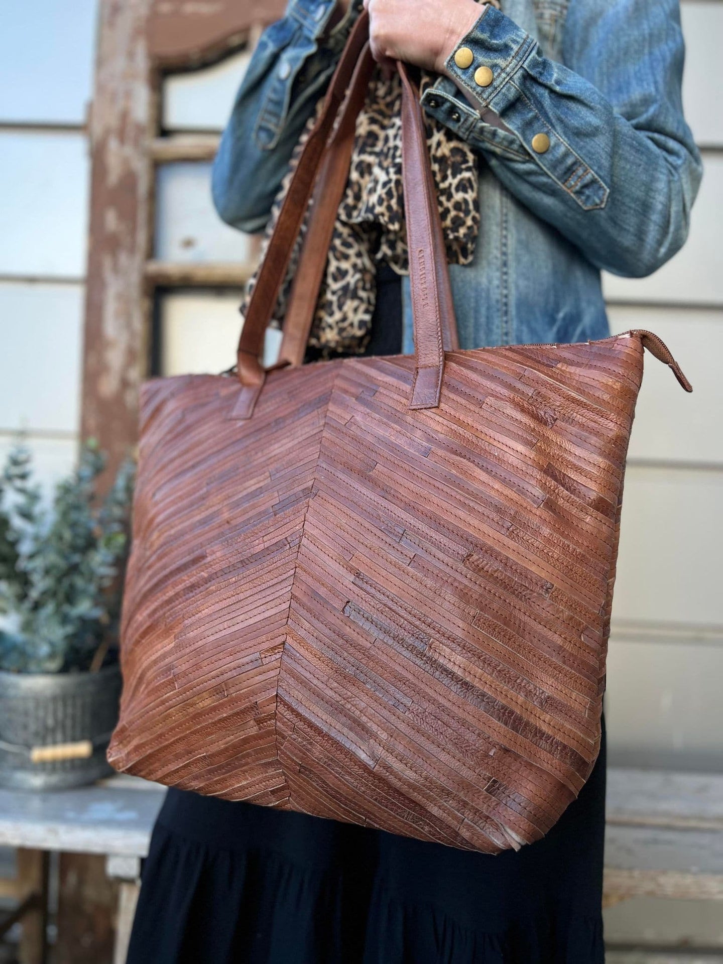 Shopper - WALNUT VIOLET flet - VIAMAJA.DK