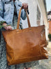 Shopper XL OLINE Cognac – Buffelläder