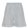 Shorts linmix - Blå rand