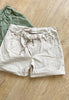 Shorts med stretch – Beige