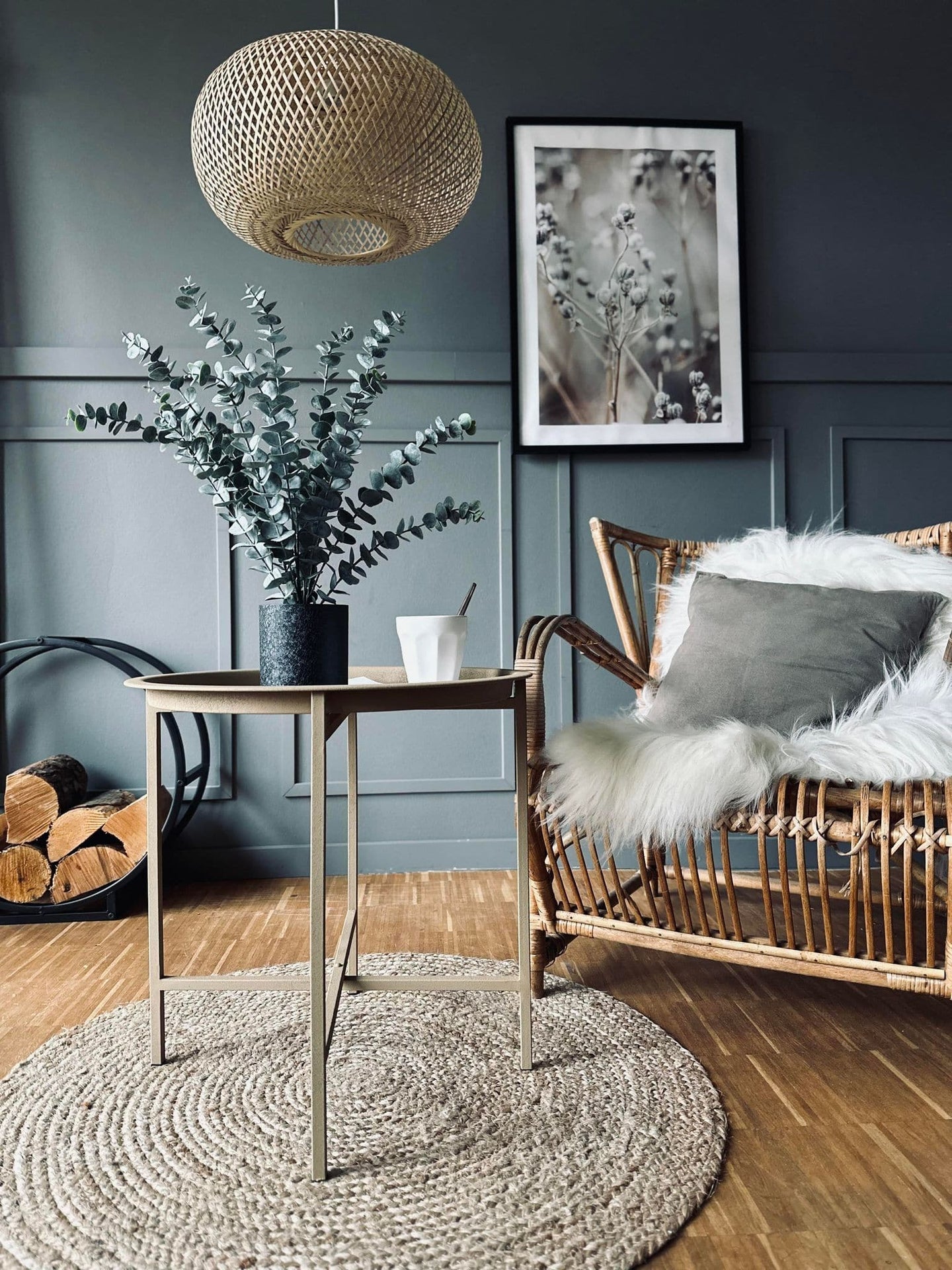 Sidebord metal - Sennep - VIAMAJA.DK