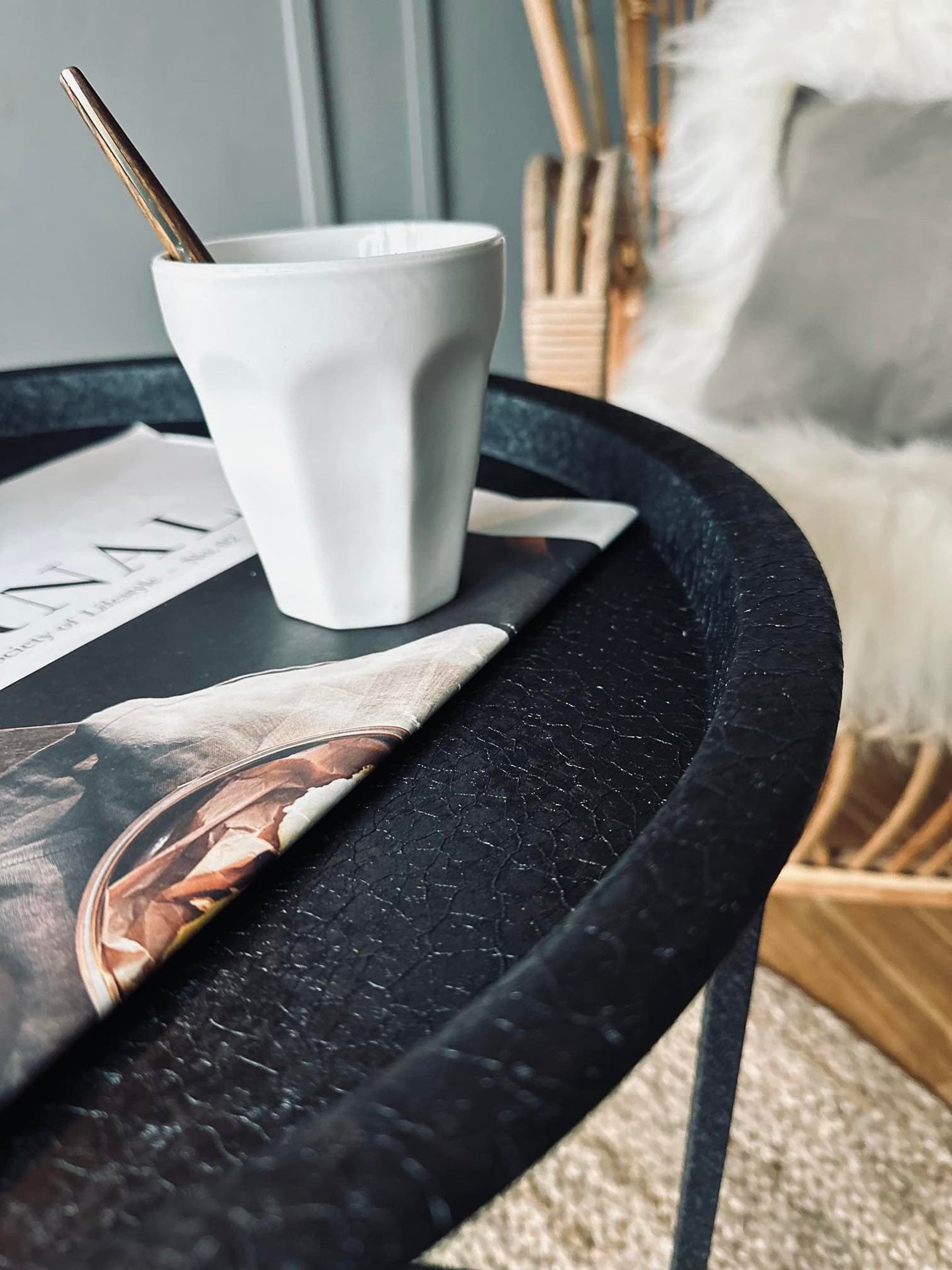 Sidebord - Sort metal - VIAMAJA.DK