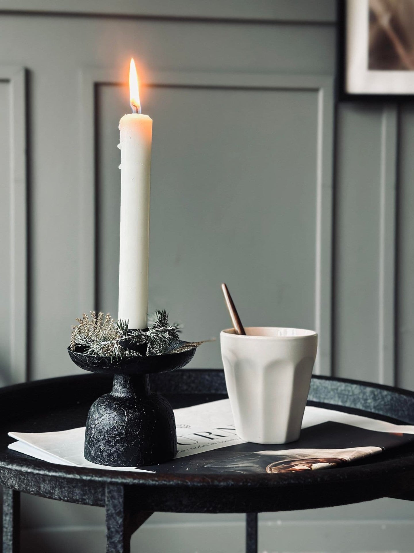 Sidebord - Sort metal - VIAMAJA.DK