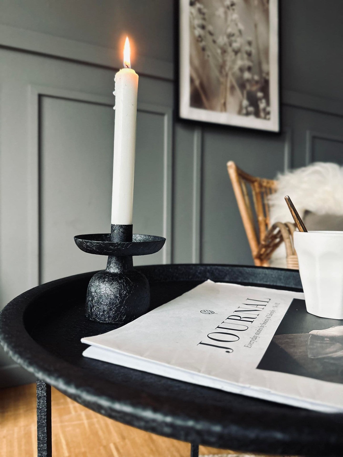 Sidebord - Sort metal - VIAMAJA.DK