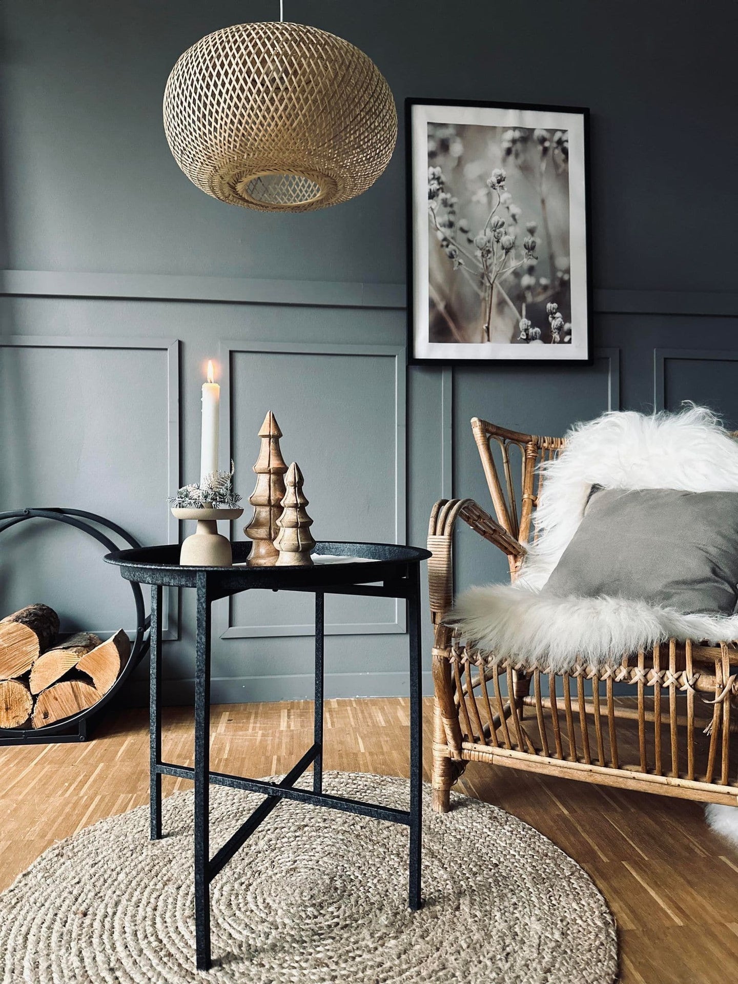 Sidebord - Sort metal - VIAMAJA.DK