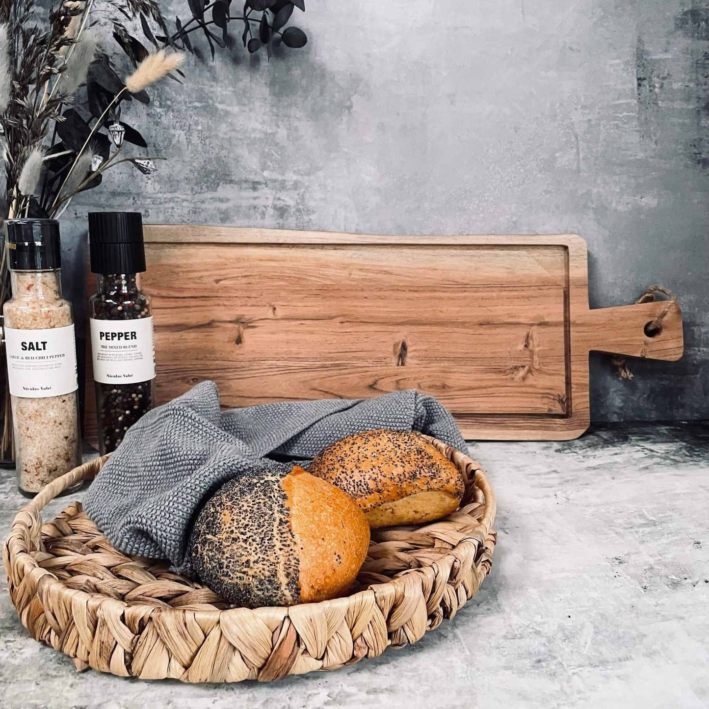 Skærebræt med saftrille - uden olie - VIAMAJA.DK