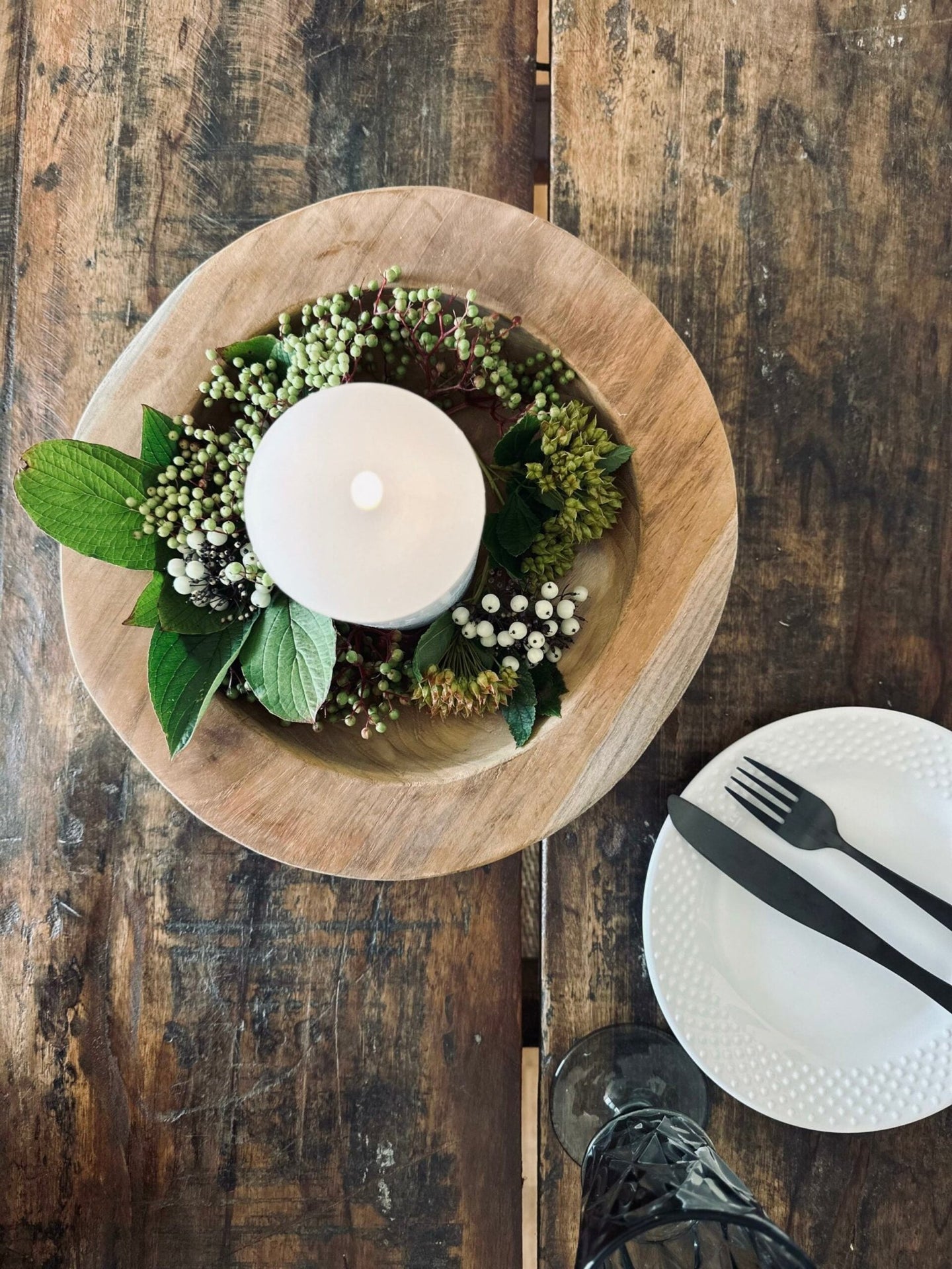 Skål af teakrod – Medium - VIAMAJA.DK