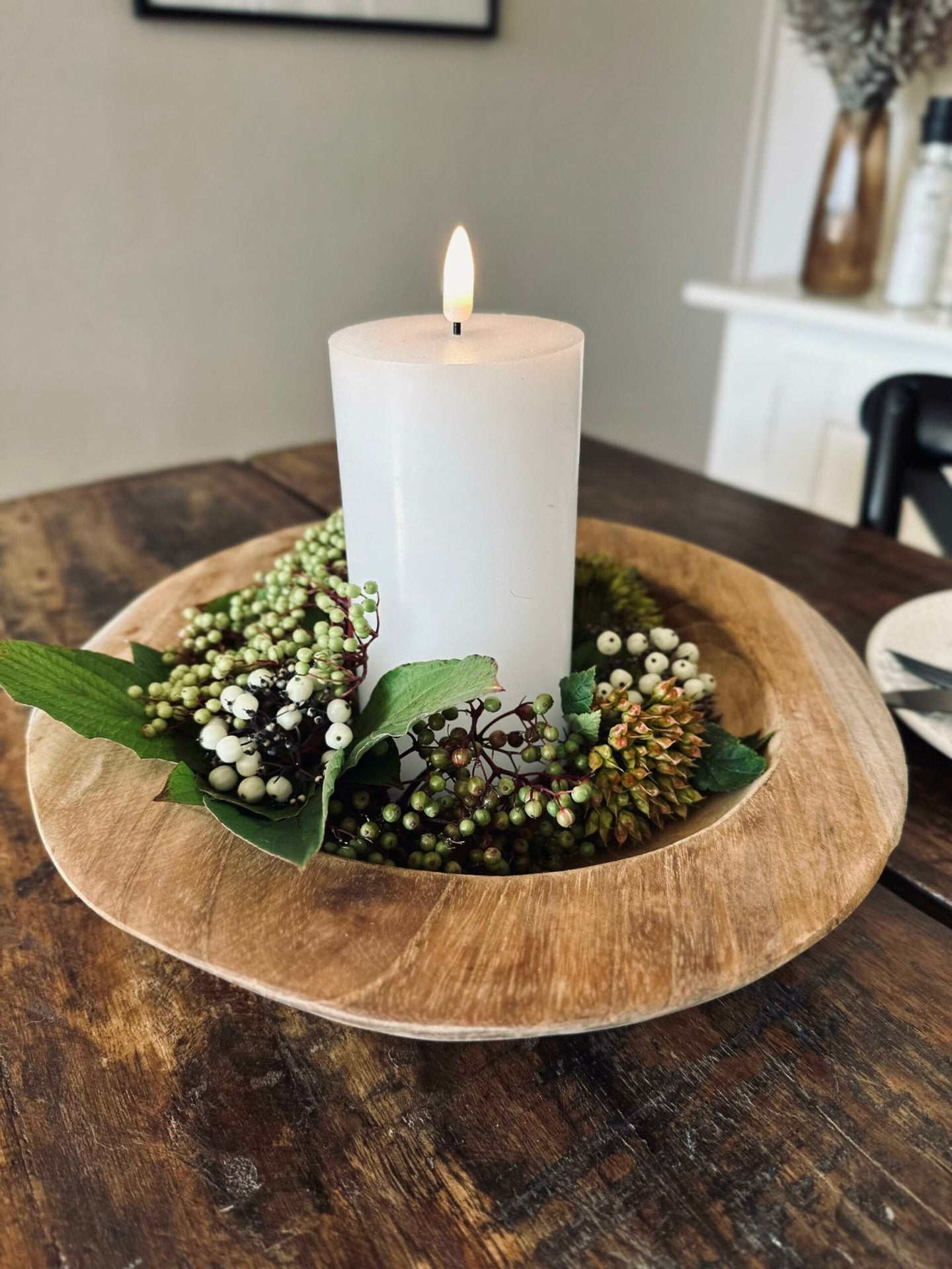 Skål af teakrod – Medium - VIAMAJA.DK