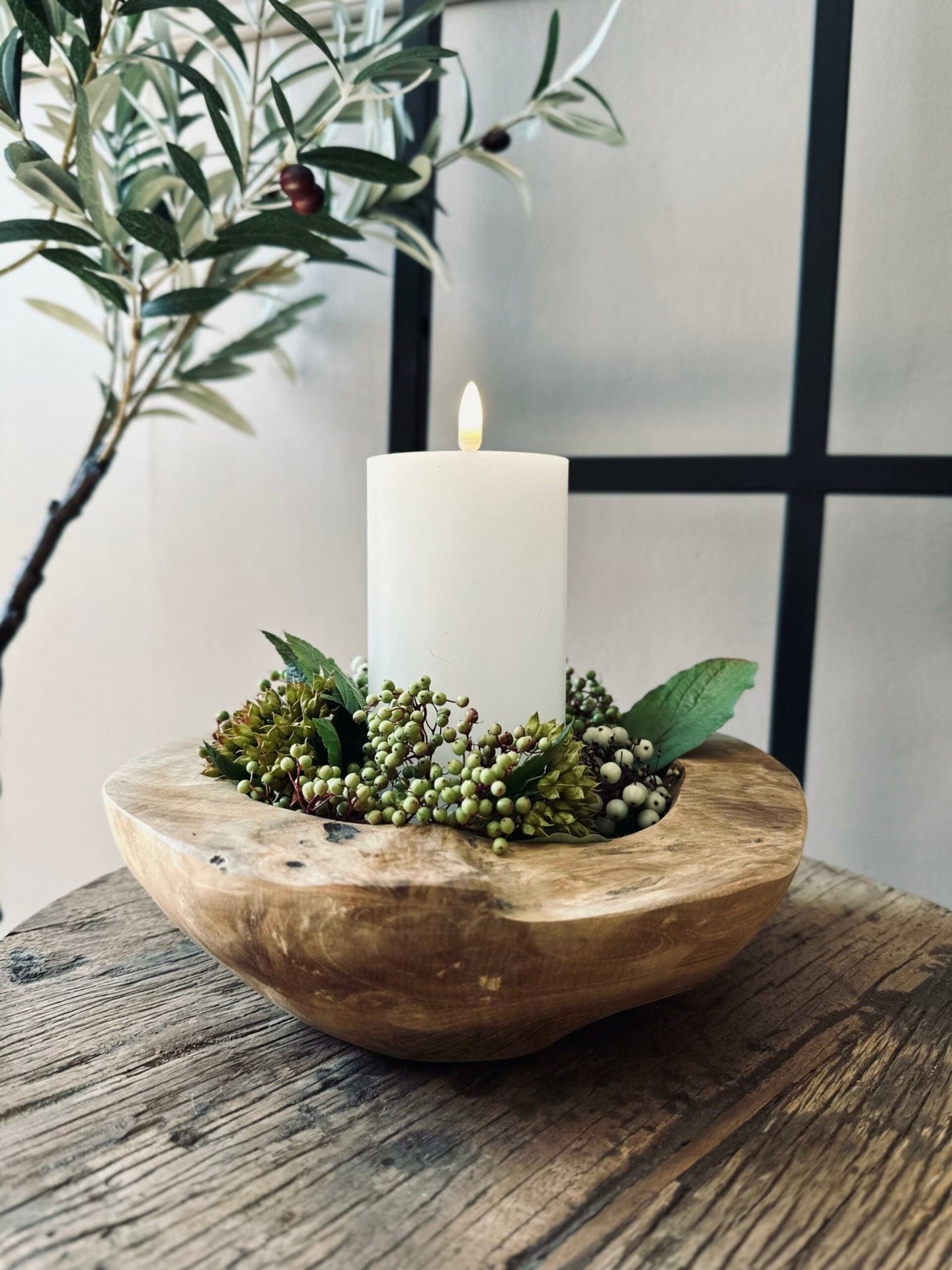 Skål af teakrod – Small - VIAMAJA.DK