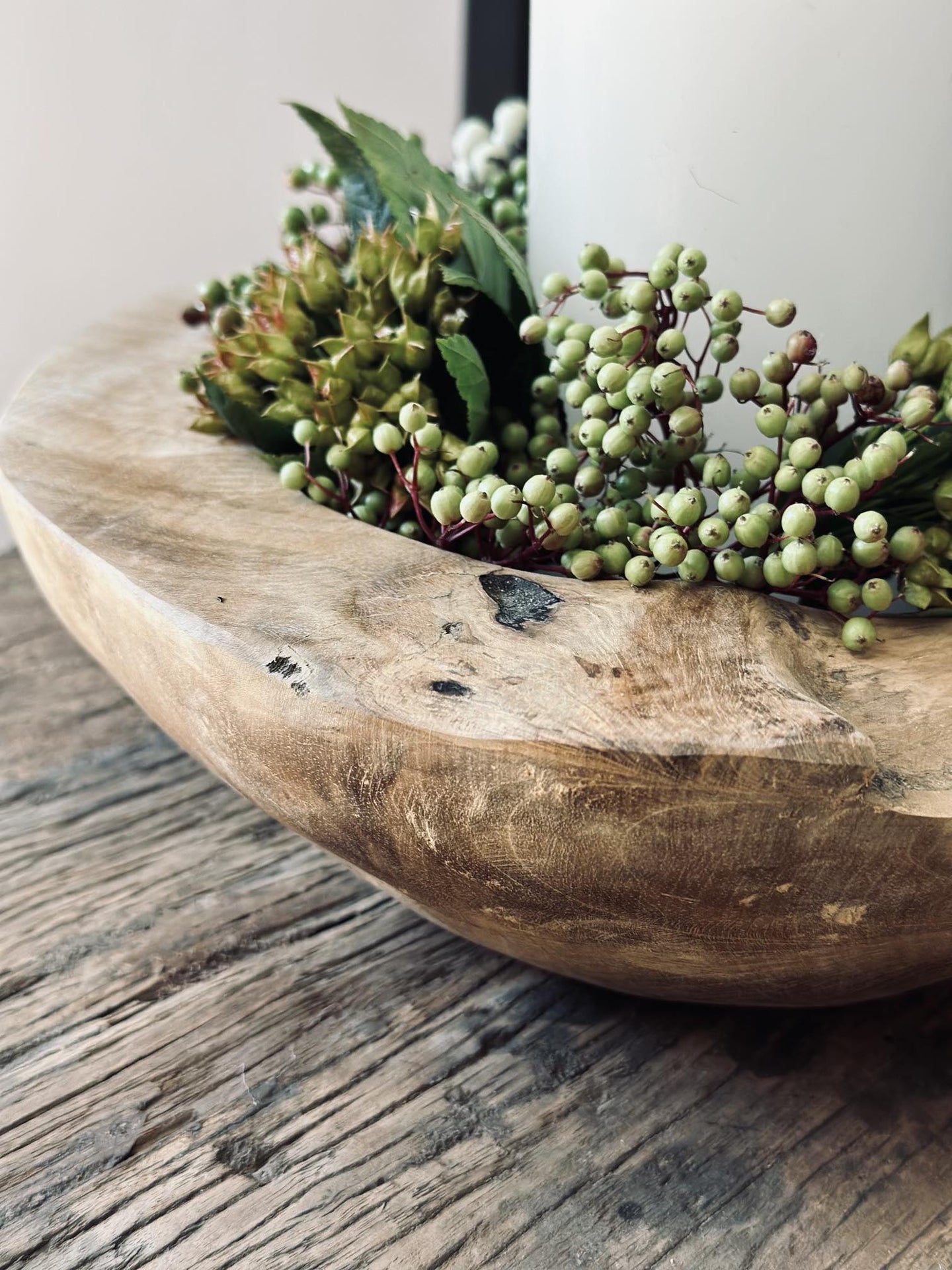 Skål af teakrod – Small - VIAMAJA.DK