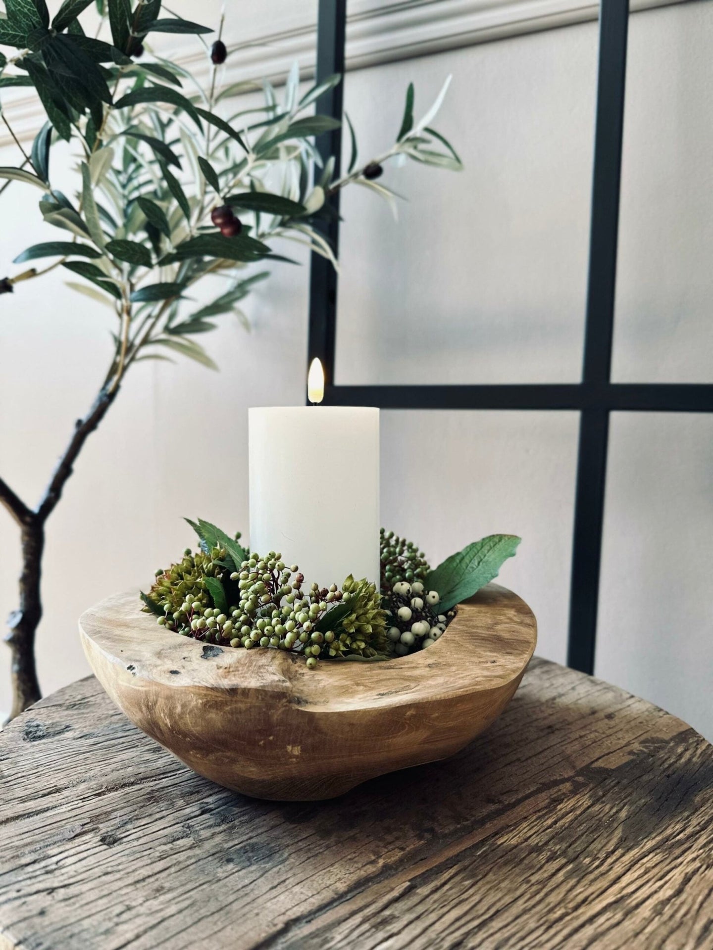 Skål af teakrod – Small - VIAMAJA.DK