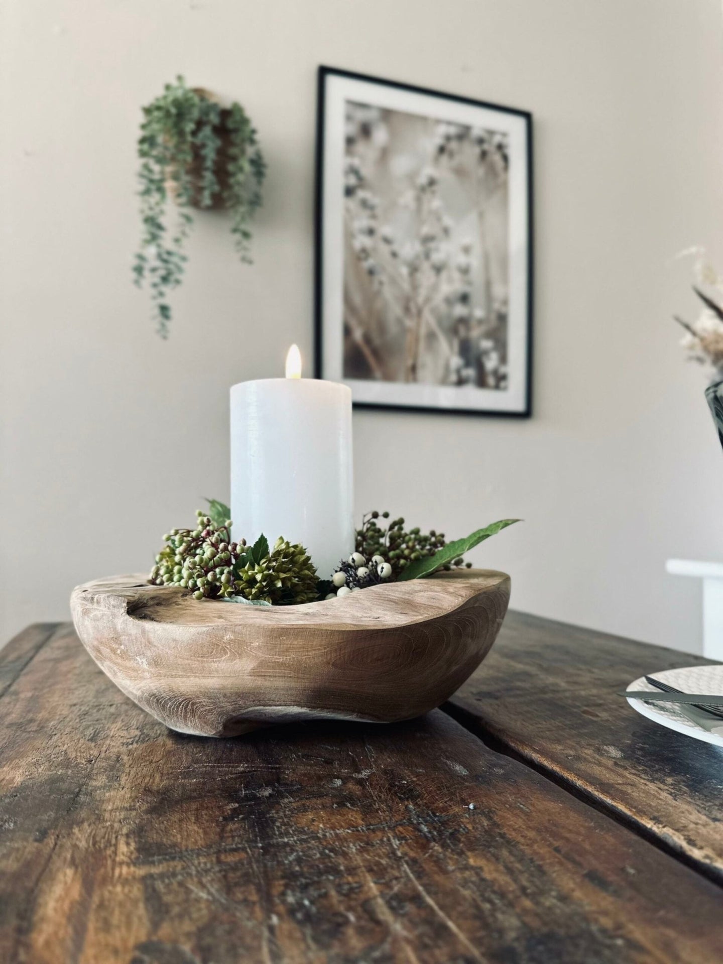 Skål af teakrod – Small - VIAMAJA.DK