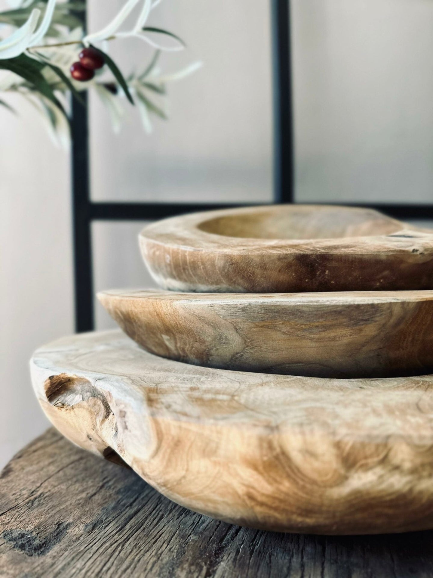 Skål af teakrod – Small - VIAMAJA.DK