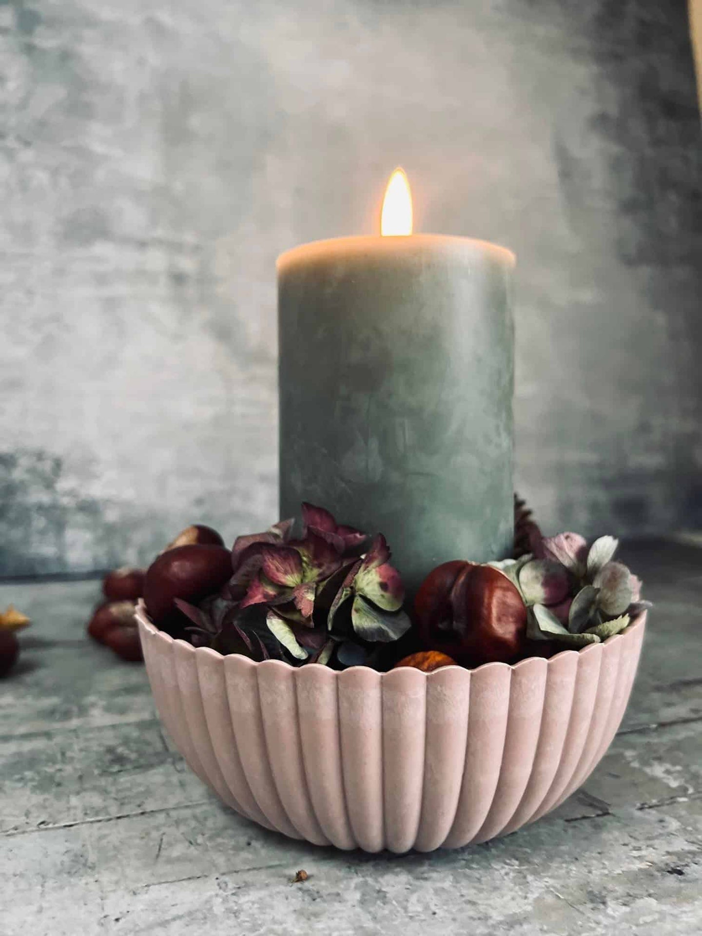 Skål med bølgekant – Rosa - VIAMAJA.DK
