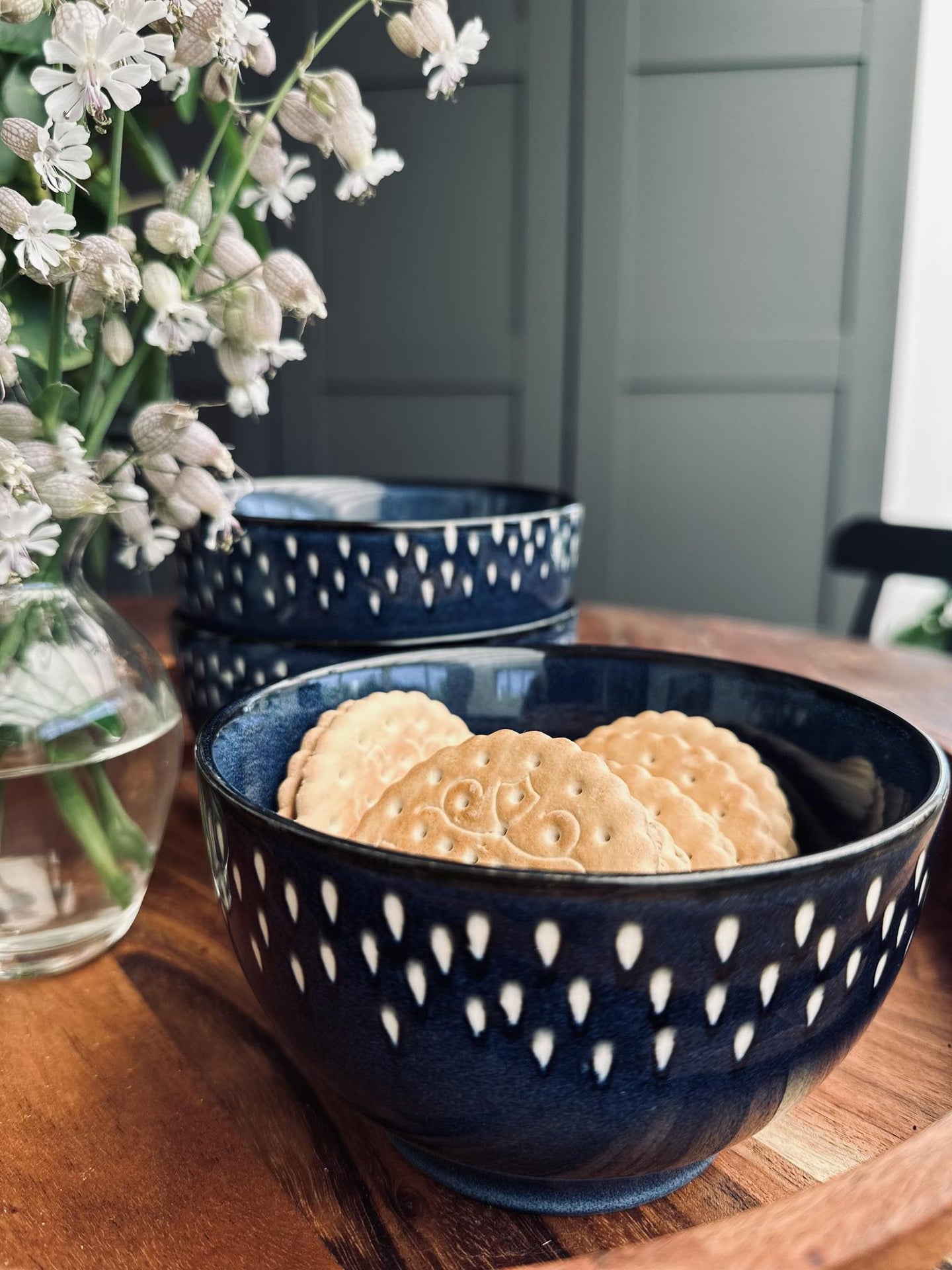 Skål Nordic blue – stentøj - VIAMAJA.DK