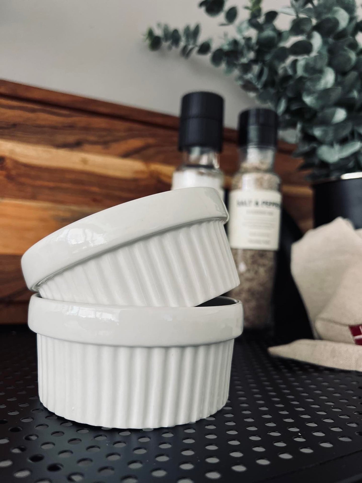 Skåle i hvid porcelæn - Sæt af 2 stk - VIAMAJA.DK