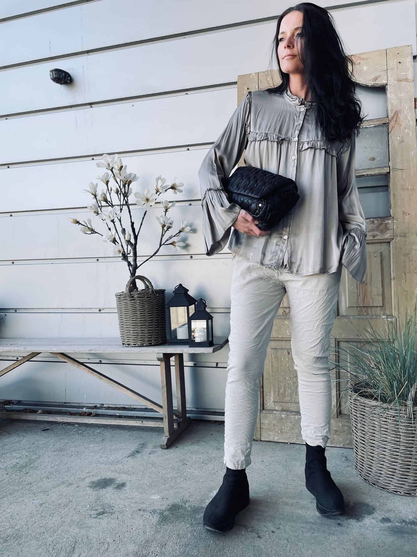 Skjorte Allie – Lys Mocca - VIAMAJA.DK