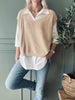 Skjorta med väst – Onesize Norah beige