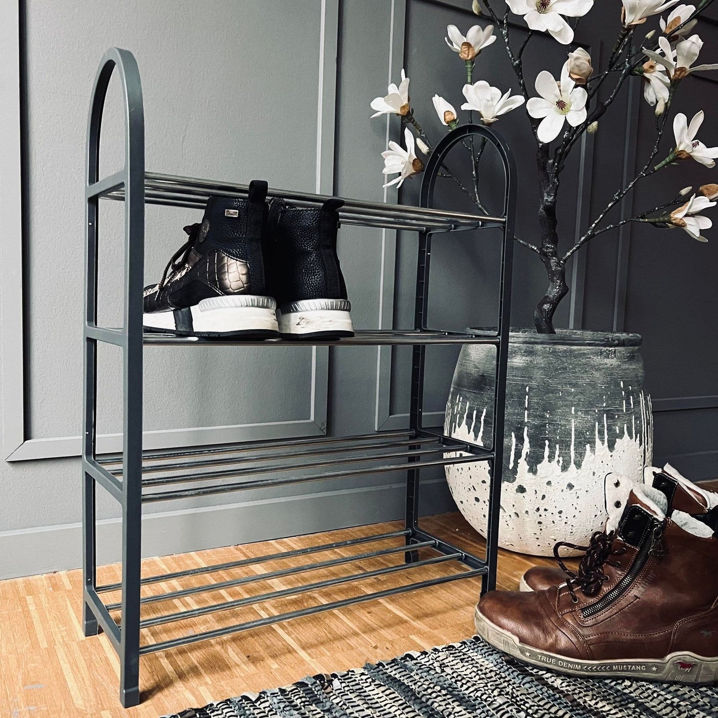 Skoreol med rund top - Grå - VIAMAJA.DK