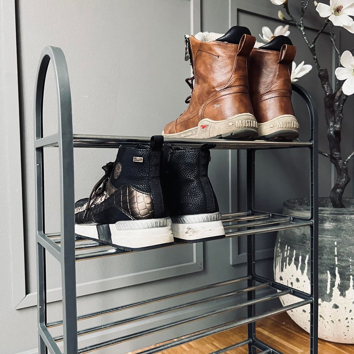 Skoreol med rund top - Grå - VIAMAJA.DK