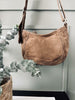 Axelväska Dark sand leather