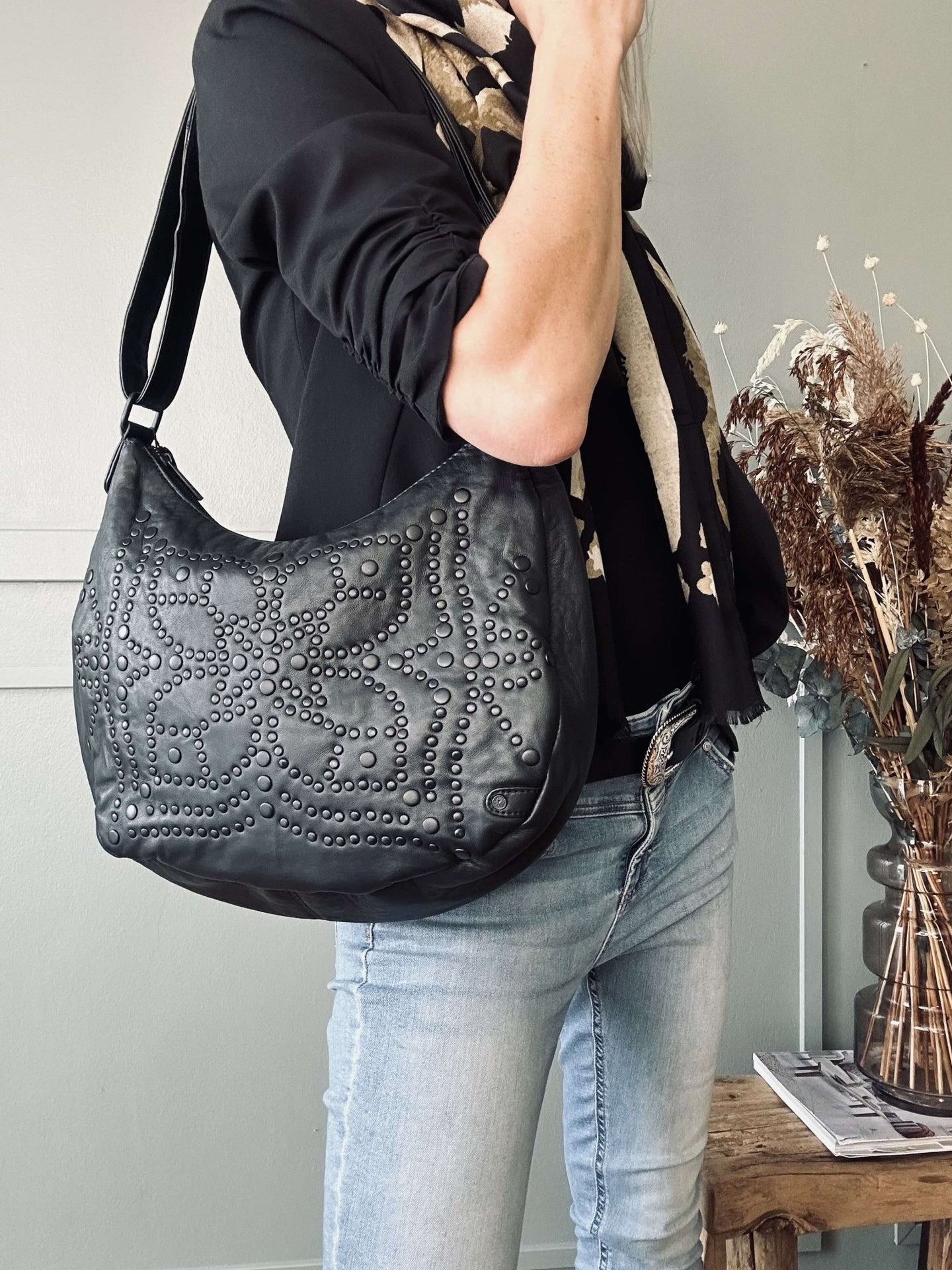 Skuldertaske Eva - Black - VIAMAJA.DK