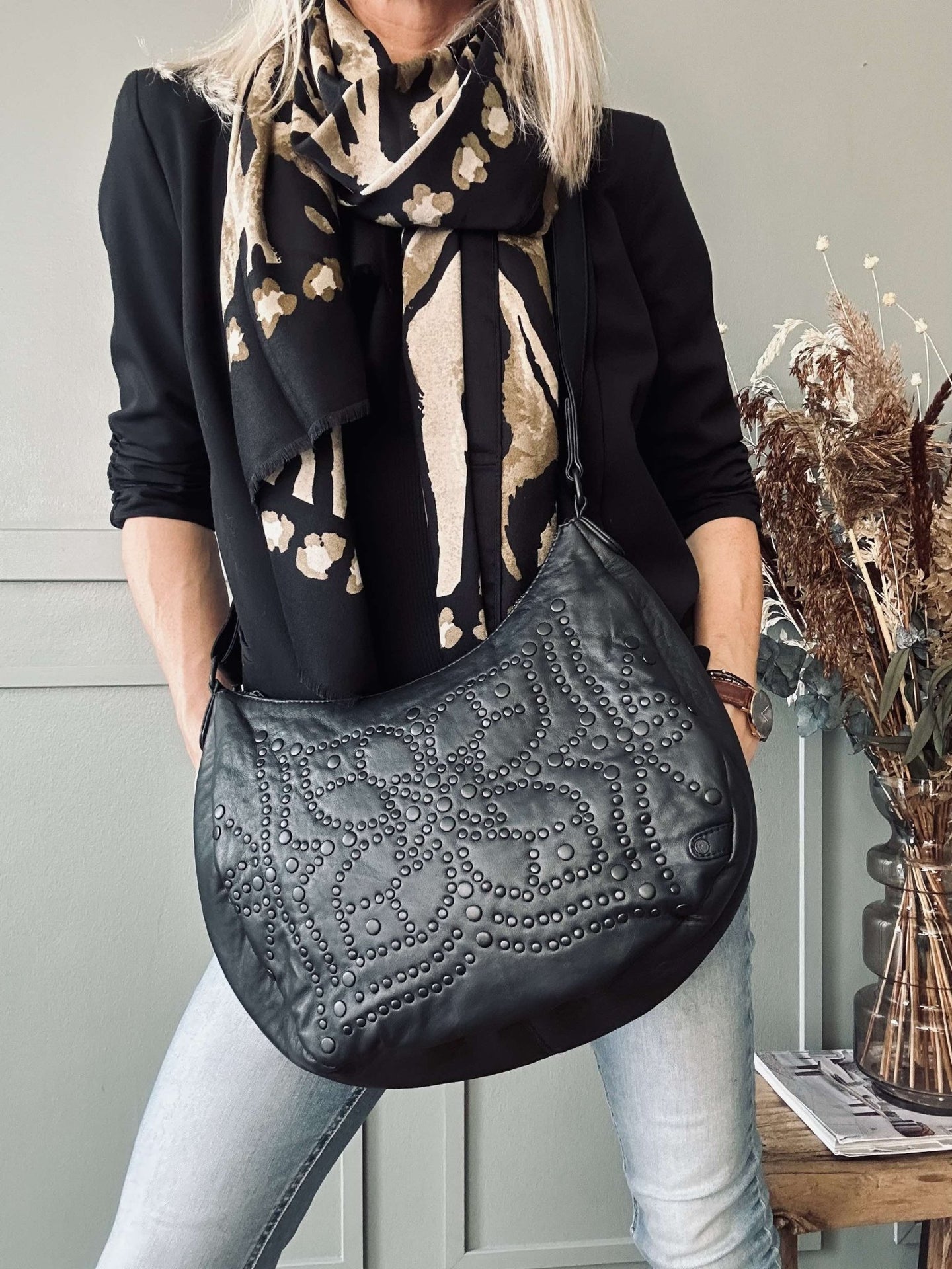 Skuldertaske Eva - Black - VIAMAJA.DK