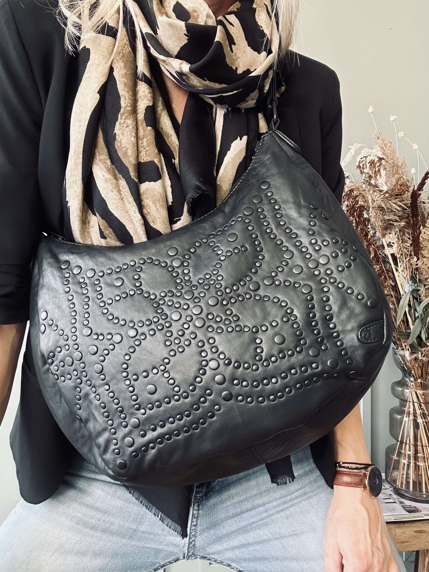 Skuldertaske Eva - Black - VIAMAJA.DK